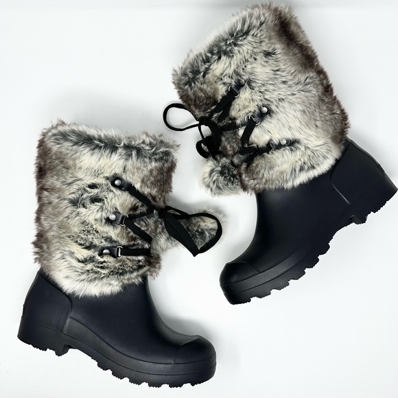 Dirty Laundry Polar Cap Faux Fur All Weather Duck Boots - Picture 3 of 8